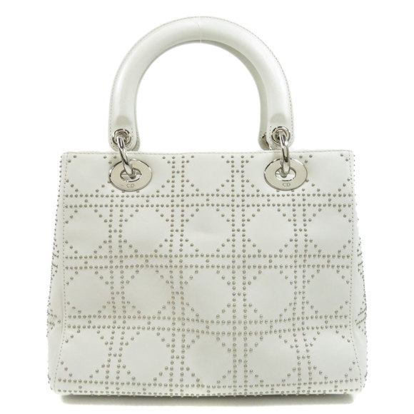 Christian Dior Handbag Leather White - Picture 2 of 9